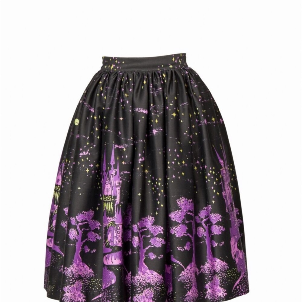 NWT Pinup Girl Clothing Villains Castle Skirt